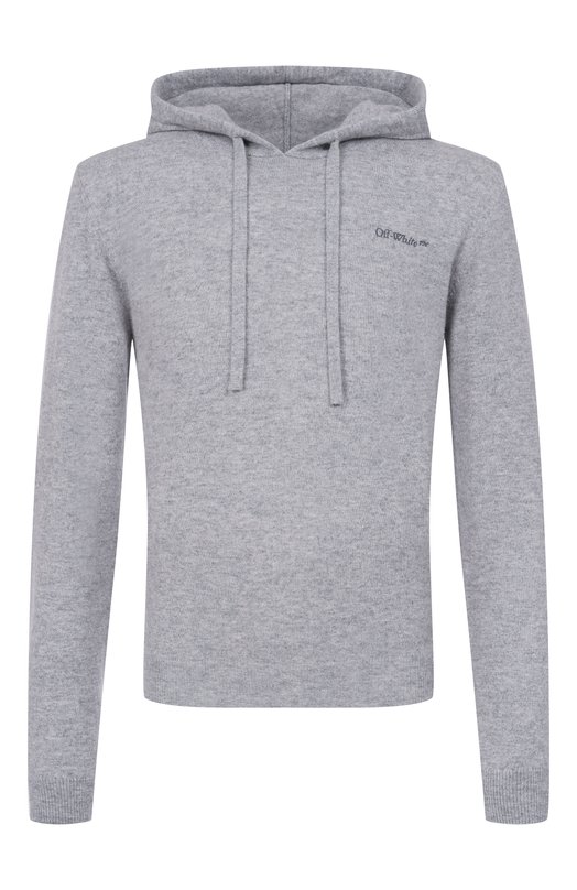 Кашемировое худи Off-White 0MHU034F25KNI001 Серый 0MHU034F25KNI001
