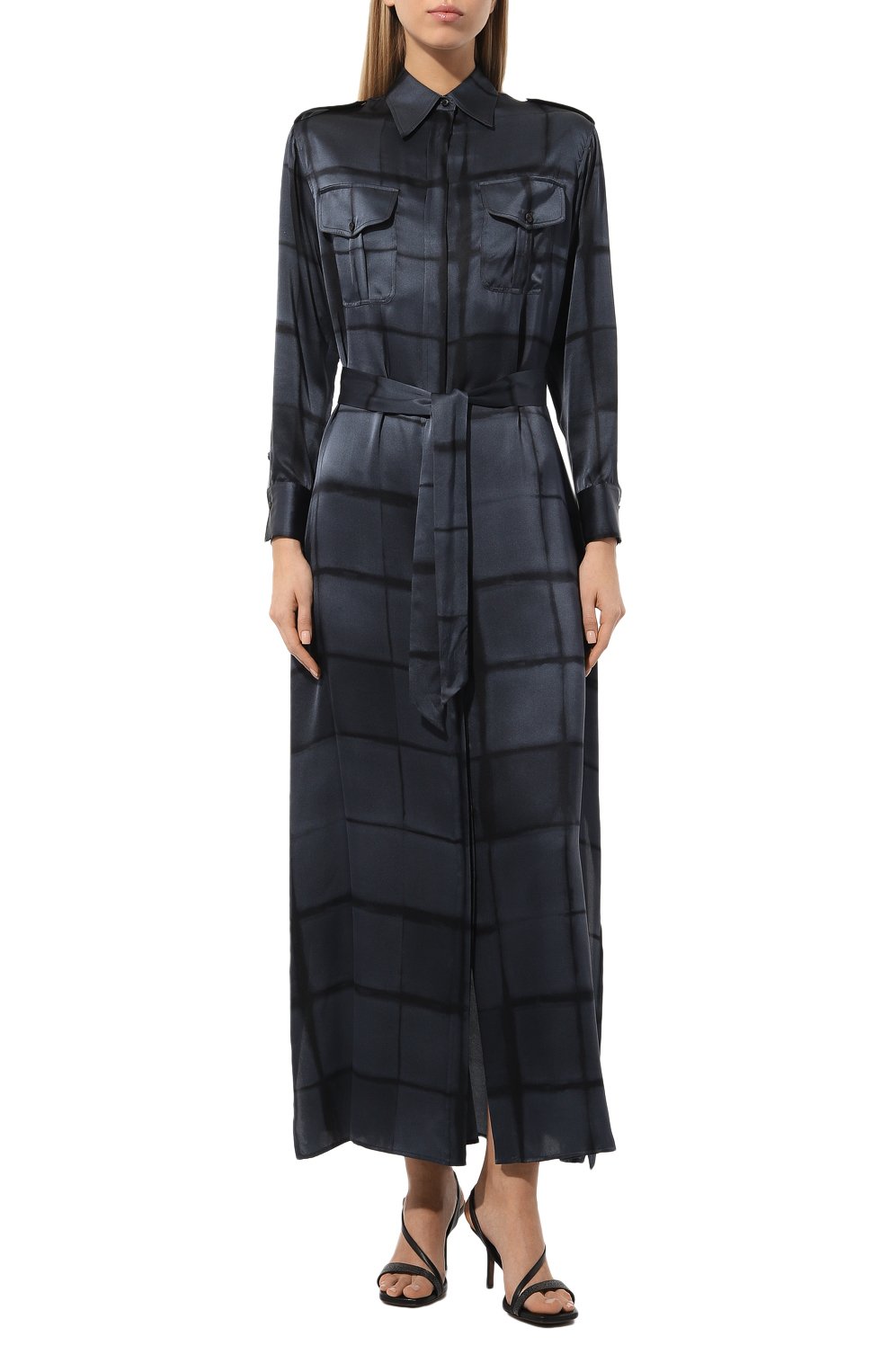 Шелковое платье KITON, арт. D47321K0533E01, фото 3