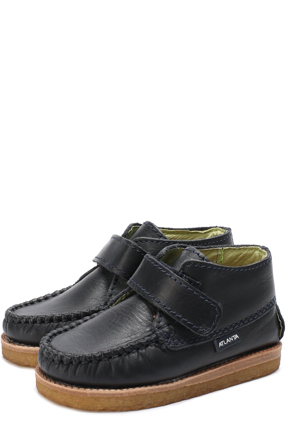 Кожаные ботинки с застежкой велькро ATLANTA MOCASSIN, арт. TX076C/21-27, фото 1