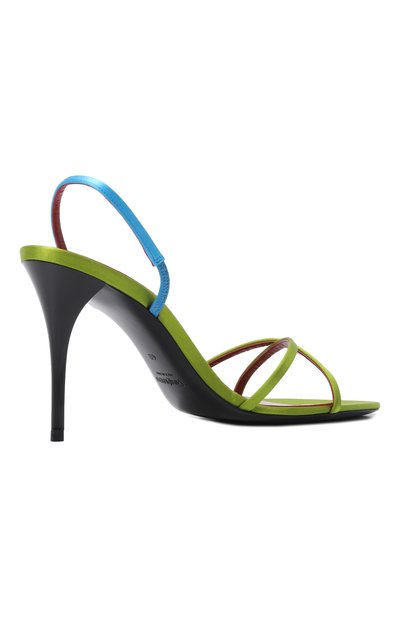 Атласные босоножки justify 90 SAINT LAURENT, арт. 869739/9QNA2, фото 5