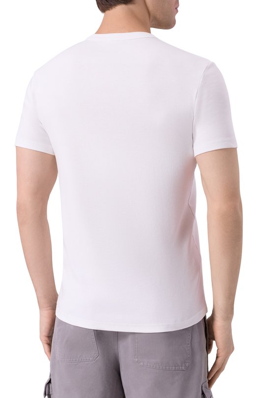 Хлопковая футболка Kiton UNWM008K0275H02 Белый  UNWM008K0275H02 Фото 4