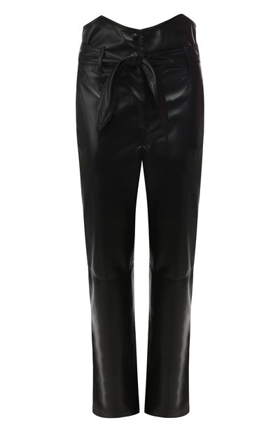 Брюки с завышенной талией NANUSHKA, арт. ETHAN_BLACK_VEGAN LEATHER, фото 1