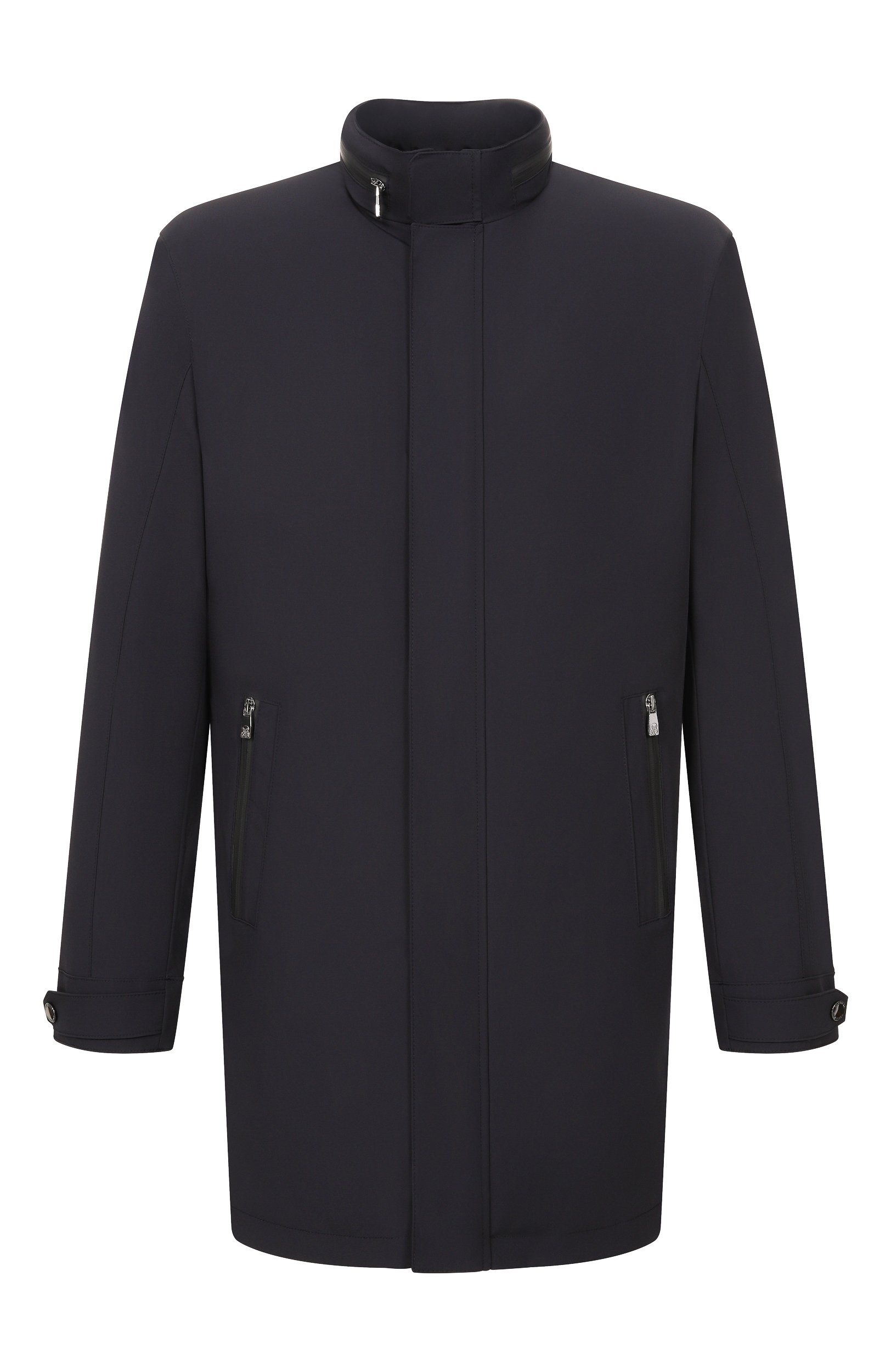 Утепленный плащ CORNELIANI темно-синего цвета по цене 164000 руб., арт. 2825M3/2A20152, фото 1 Утепленный плащ CORNELIANI, арт. 2825M3/2A20152, фото 1