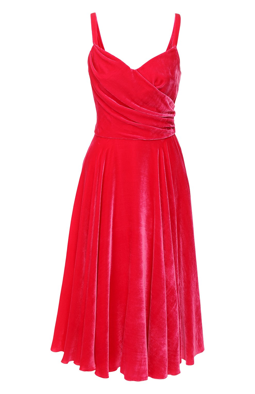 Бархатное платье DOLCE & GABBANA розового цвета по цене 246000 руб., арт. F6G7RT/FUVKQ, фото 1 Бархатное платье DOLCE & GABBANA, арт. F6G7RT/FUVKQ, фото 1