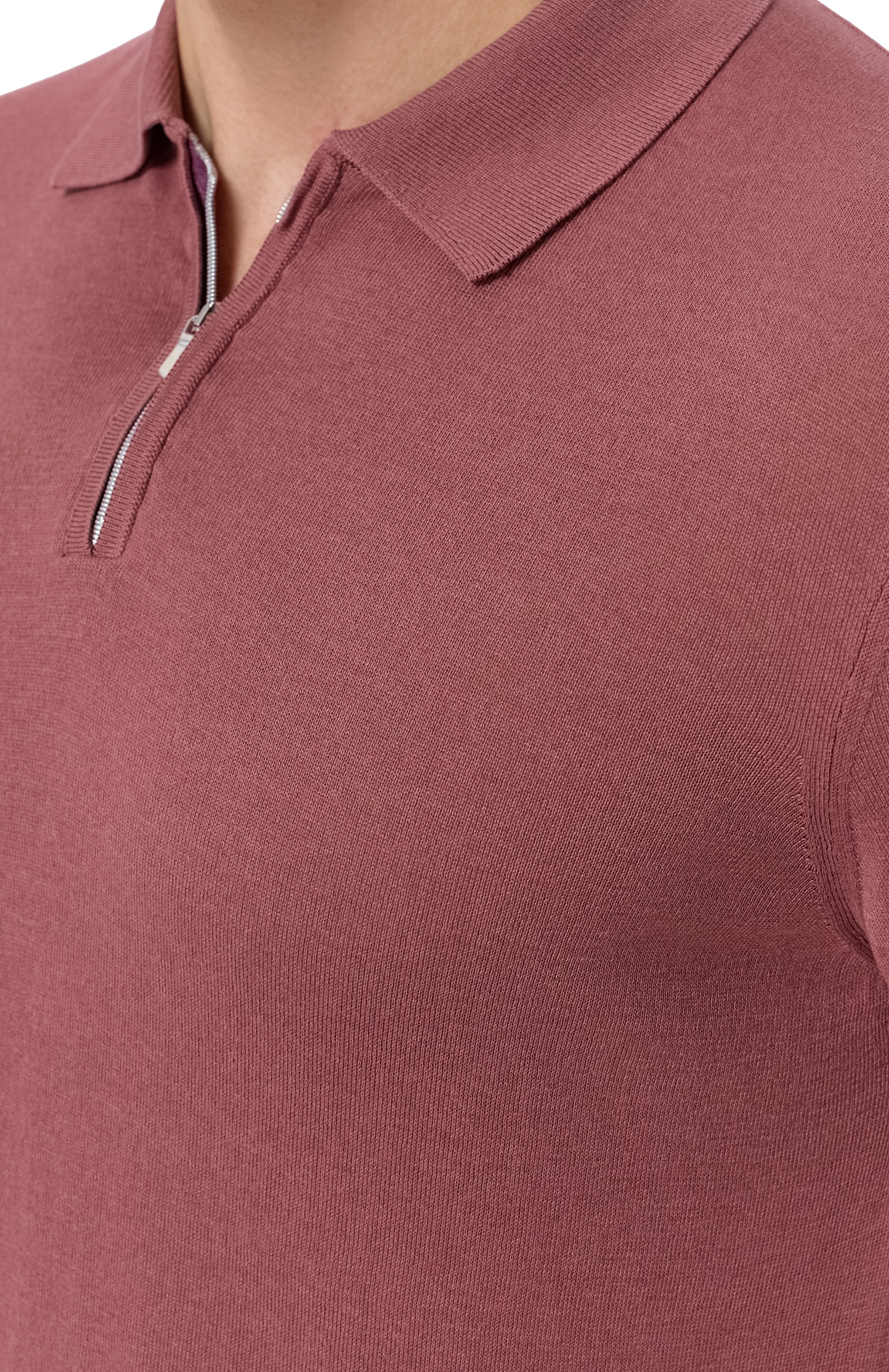 Поло из шелка и хлопка ANDREA CAMPAGNA, арт. M5425-1031, фото 5