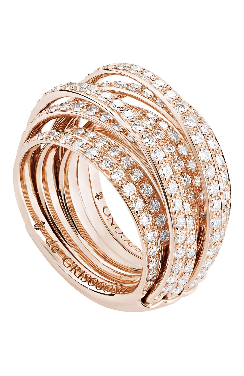 Кольцо DE GRISOGONO бесцветного цвета по цене 4667000 руб., арт. 54002/04, фото 1 Кольцо DE GRISOGONO, арт. 54002/04, фото 1