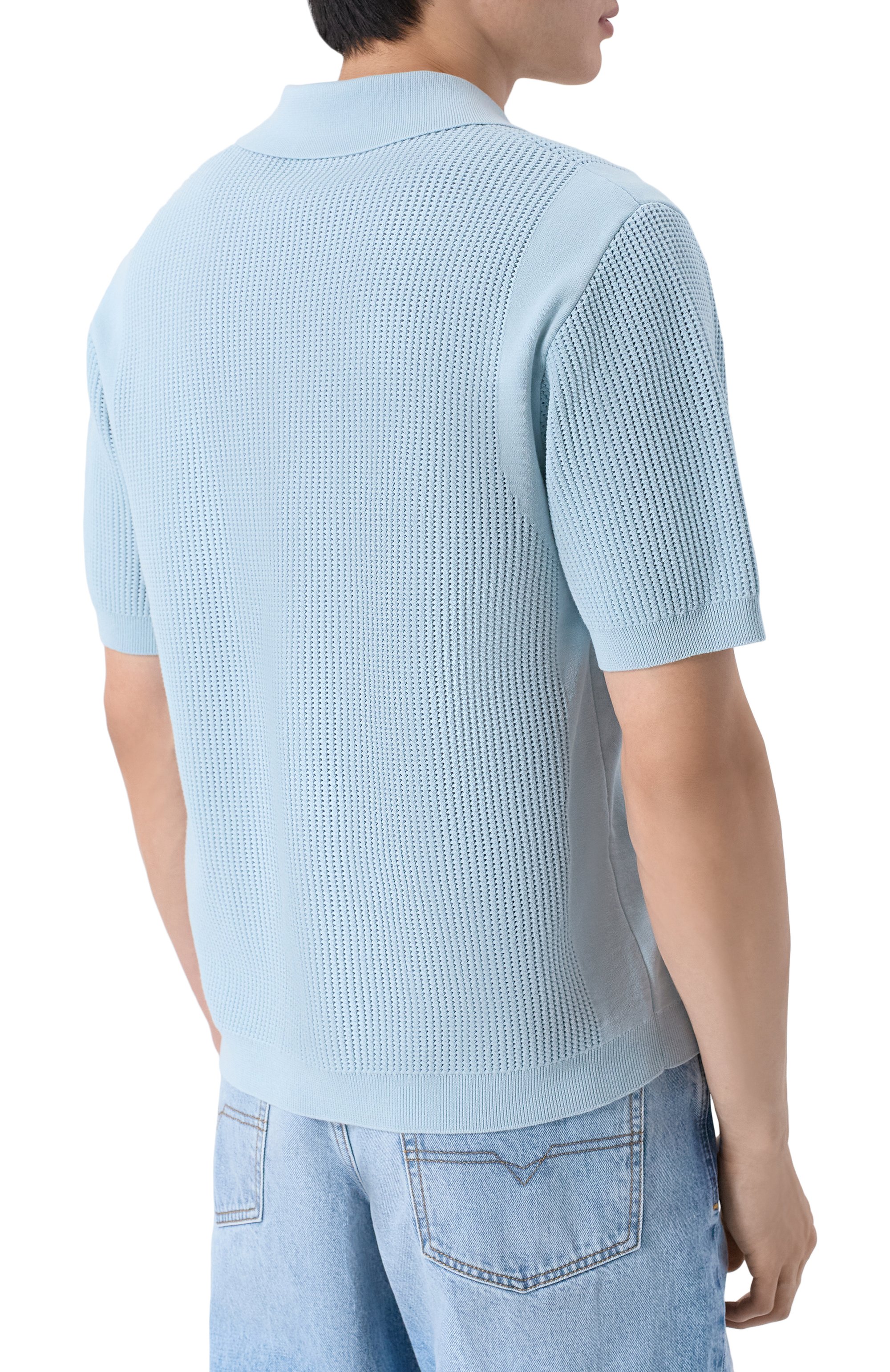 Хлопковое поло DROLE DE MONSIEUR, арт. J-P0171-C0207-LBE, фото 4