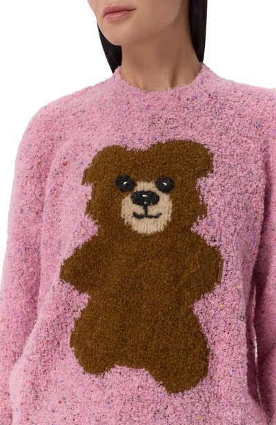 Шерстяной свитер MOSCHINO розового цвета по цене 67200 руб., арт. A0915/5504, фото 5 Шерстяной свитер MOSCHINO, арт. A0915/5504, фото 5