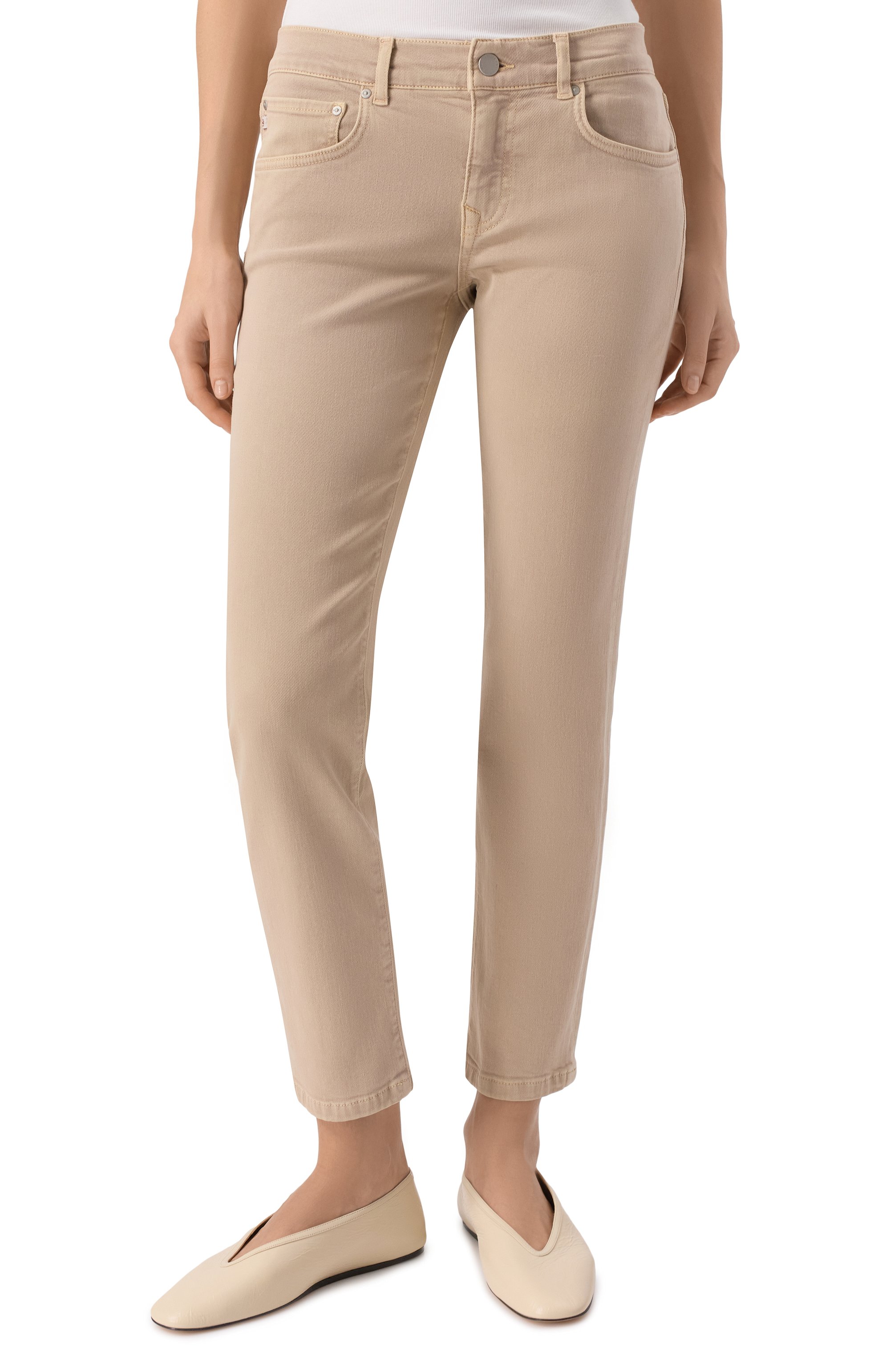 Джинсы ex-boyfriend AG ADRIANO GOLDSCHMIED бежевого цвета по цене 29900 руб., арт. W0007-059, фото 3 Джинсы ex-boyfriend AG ADRIANO GOLDSCHMIED, арт. W0007-059, фото 3