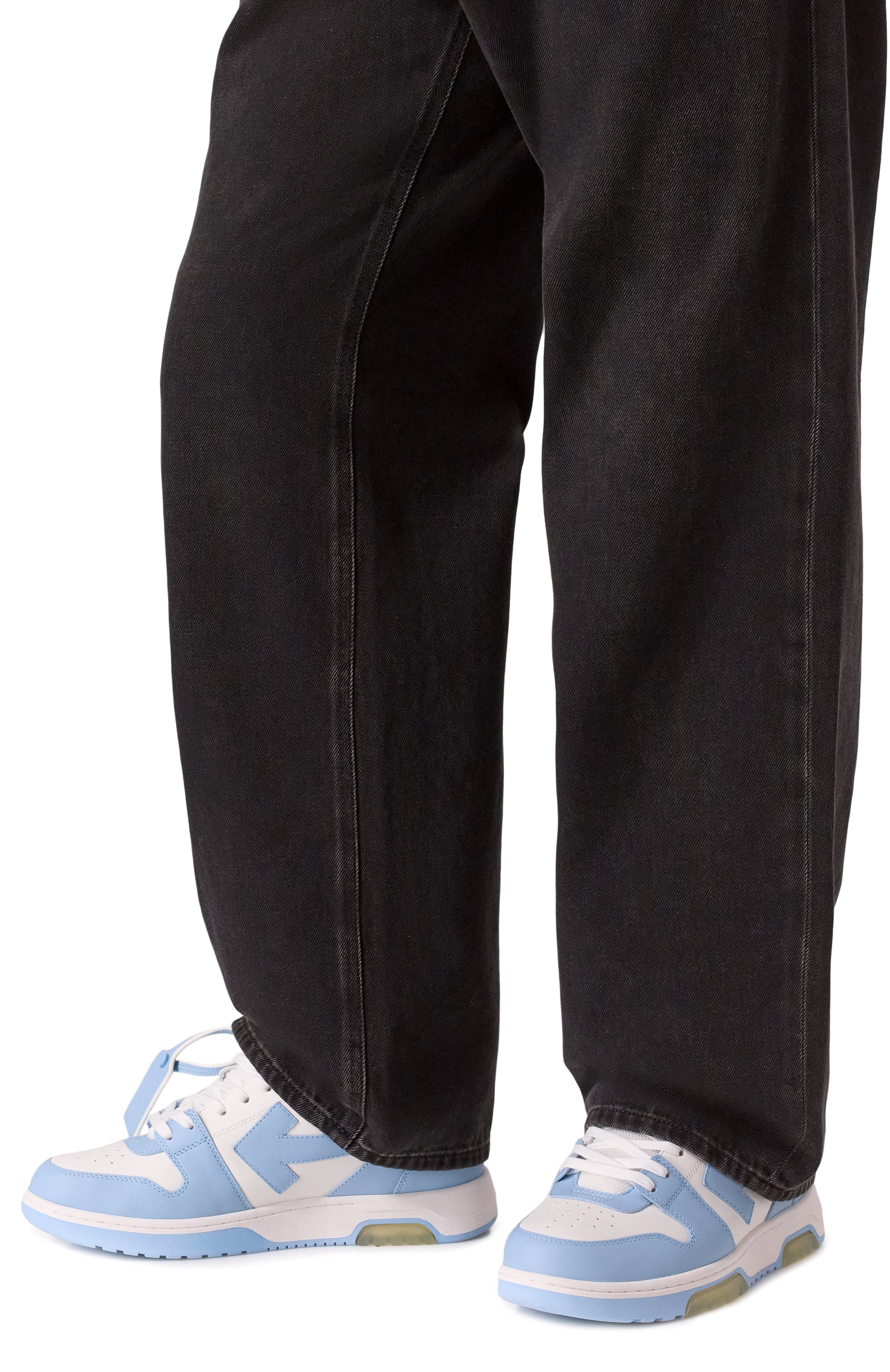 Кожаные кеды out of office OFF-WHITE, арт. 0MIA189C99LEA007, фото 3