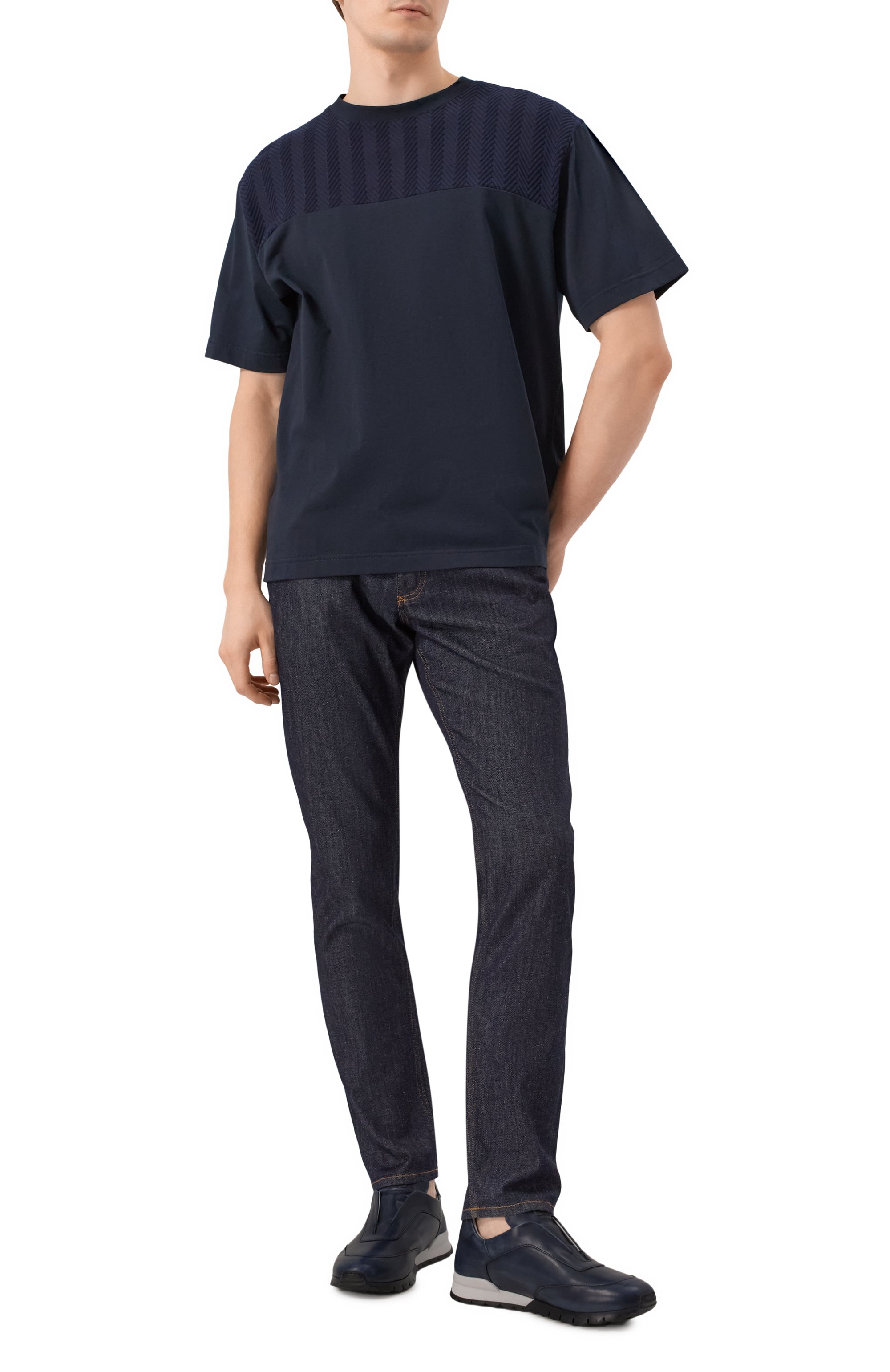 Кожаные кроссовки KITON, арт. USSA328N0010012, фото 2