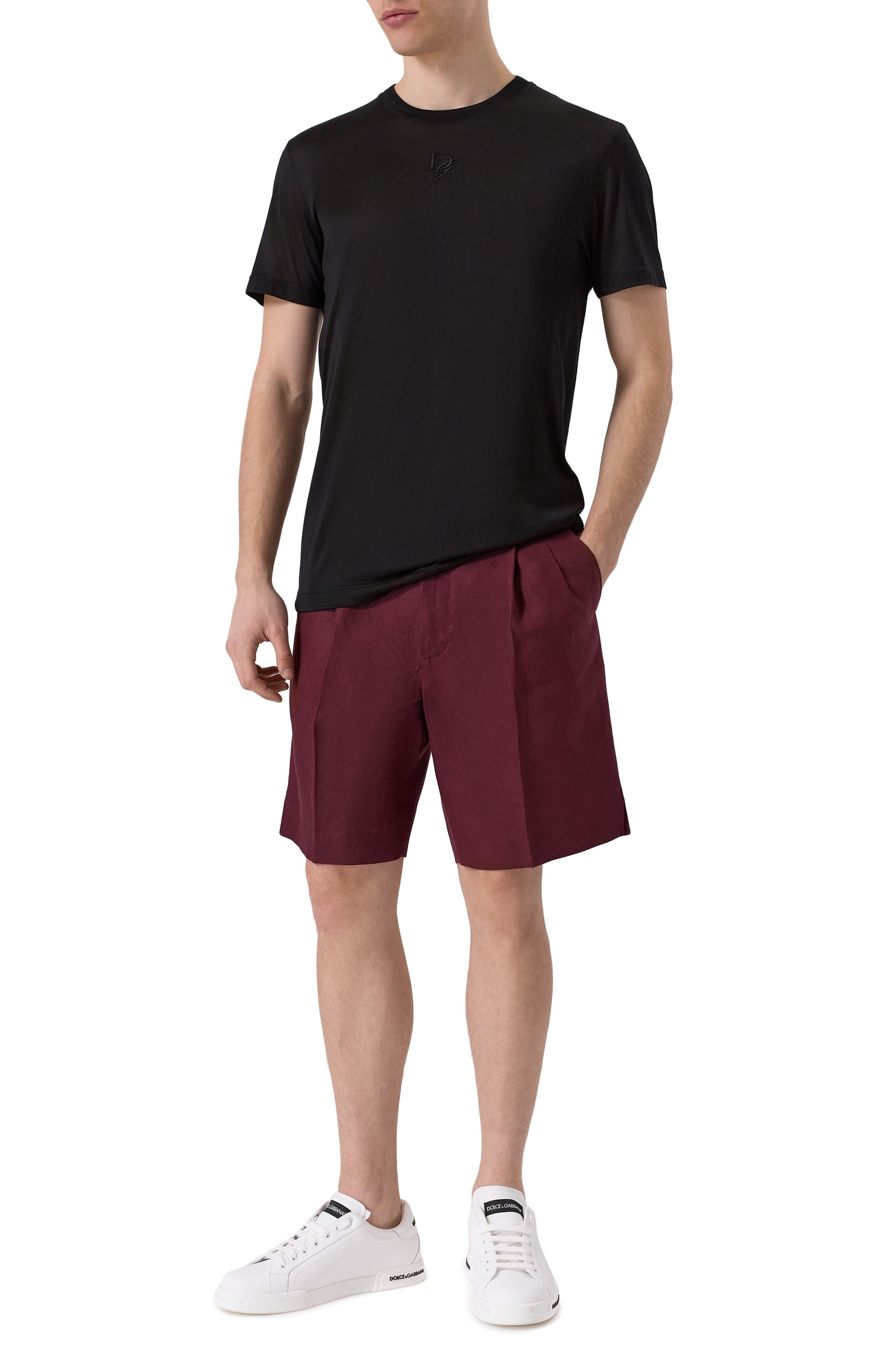 Шелковая футболка DOLCE & GABBANA, арт. G8RN8Z/FU75F, фото 2