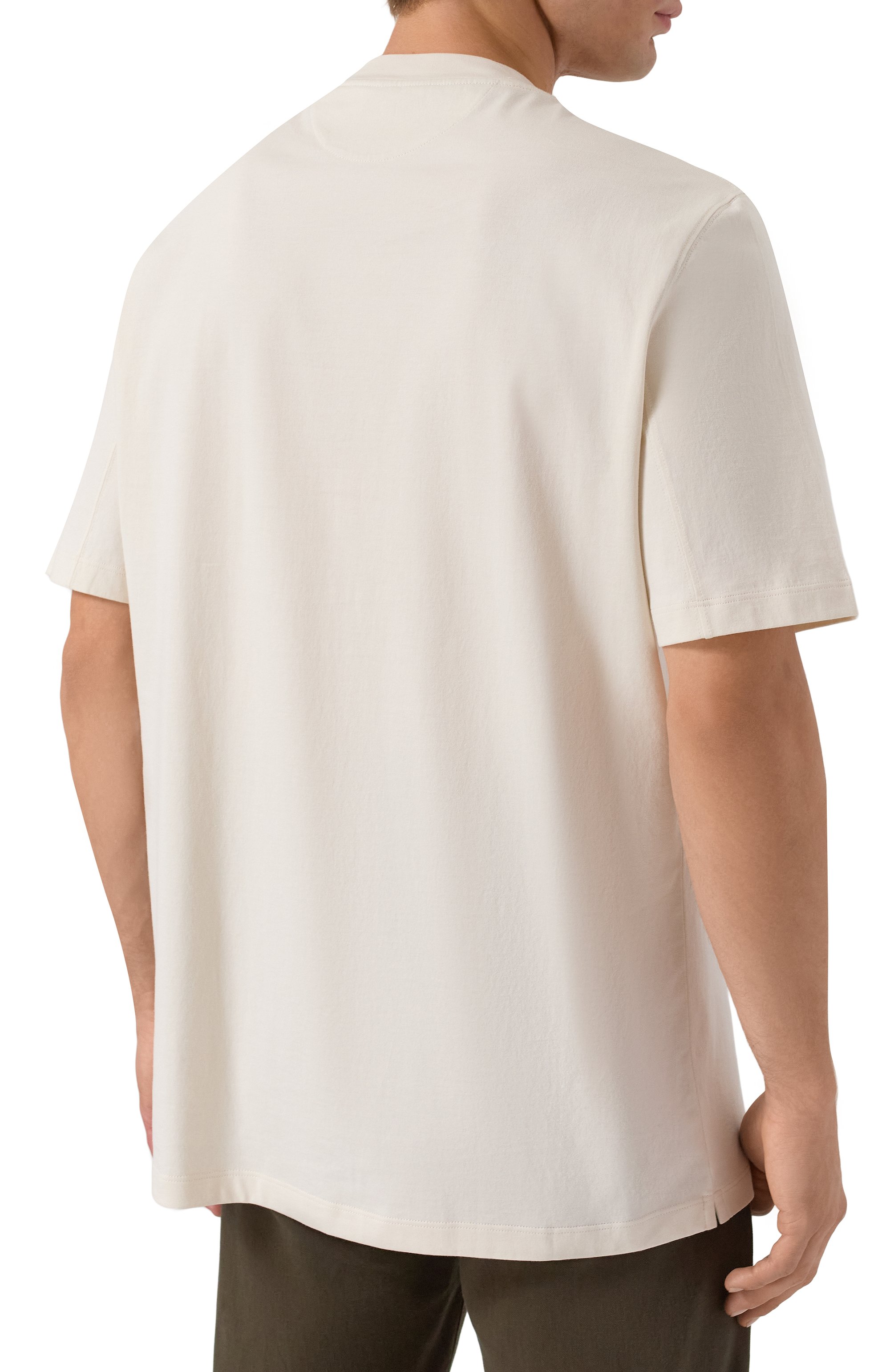 Хлопковая футболка BRUNELLO CUCINELLI, арт. M0B131308, фото 4