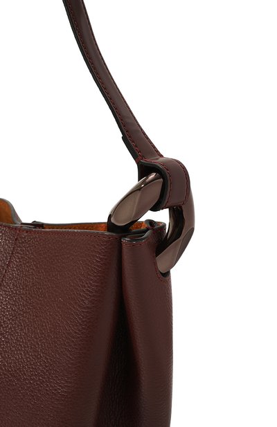 Сумка corner bucket small JW ANDERSON бордового цвета по цене 49950 руб., арт. HB0664/LA0349, фото 3 Сумка corner bucket small JW ANDERSON, арт. HB0664/LA0349, фото 3