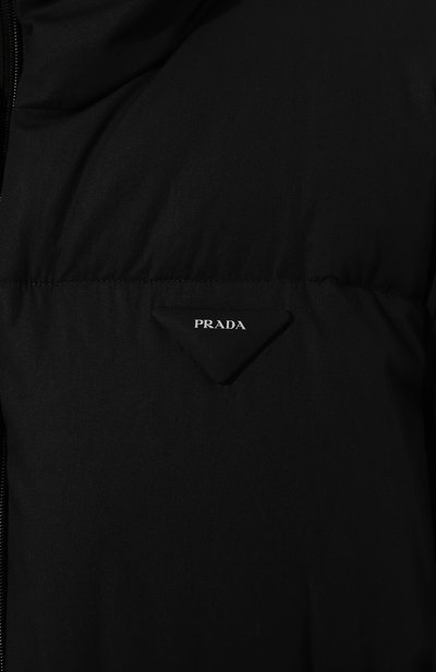 Хлопковый пуховик PRADA черного цвета по цене 250000 руб., арт. 291975-1ZB4-F0002-212, фото 5 Хлопковый пуховик PRADA, арт. 291975-1ZB4-F0002-212, фото 5