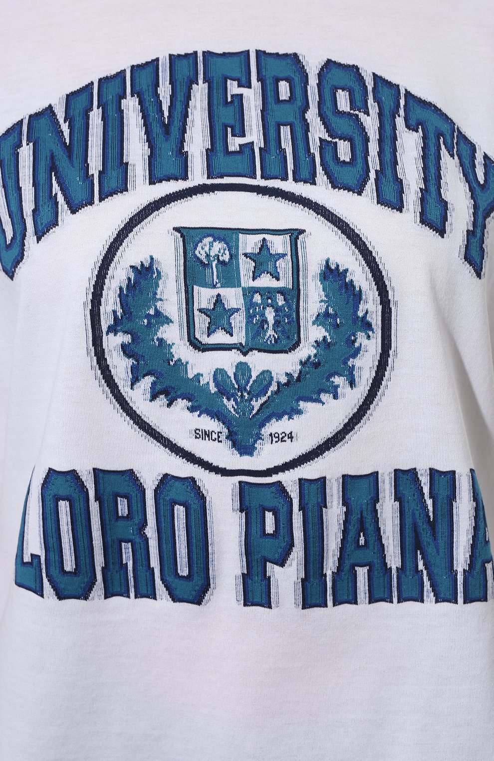 Хлопковая футболка LORO PIANA белого цвета по цене 68500 руб., арт. FAM0713, фото 5 Хлопковая футболка LORO PIANA, арт. FAM0713, фото 5