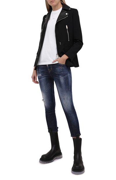 Джинсы DSQUARED2 синего цвета по цене 43900 руб., арт. S72LB0354/S30342, фото 2 Джинсы DSQUARED2, арт. S72LB0354/S30342, фото 2