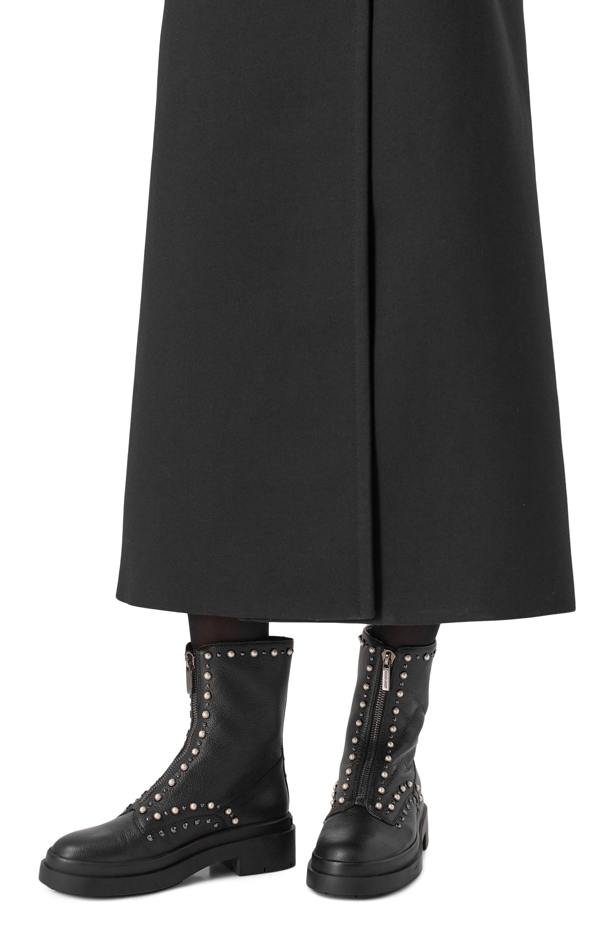 Кожаные ботинки nola JIMMY CHOO, арт. N0LA FLAT/AUV, фото 2