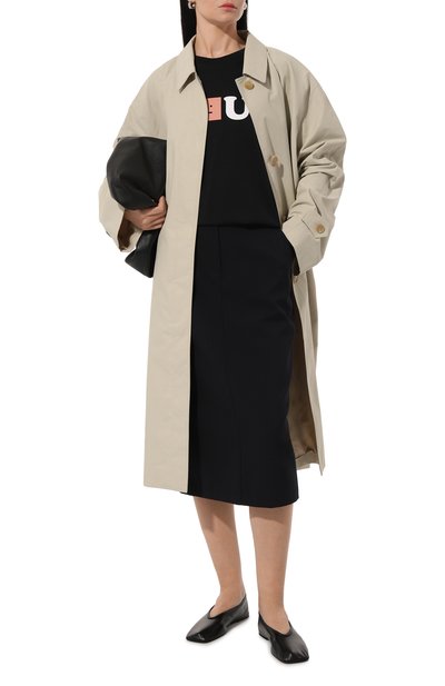Хлопковая футболка ACNE STUDIOS черного цвета по цене 24500 руб., арт. FA-UX-TSHI000257, фото 2 Хлопковая футболка ACNE STUDIOS, арт. FA-UX-TSHI000257, фото 2