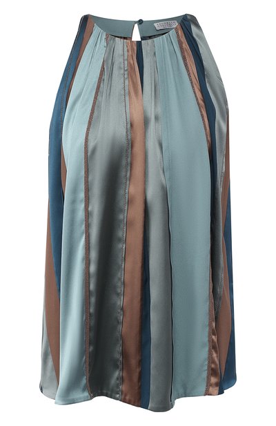 Женский шелковый топ BRUNELLO CUCINELLI, арт. M0C59DG500