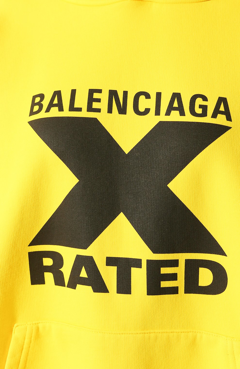 Хлопковое худи BALENCIAGA желтого цвета по цене 54150 руб., арт. 620947/TIVA8, фото 5 Хлопковое худи BALENCIAGA, арт. 620947/TIVA8, фото 5