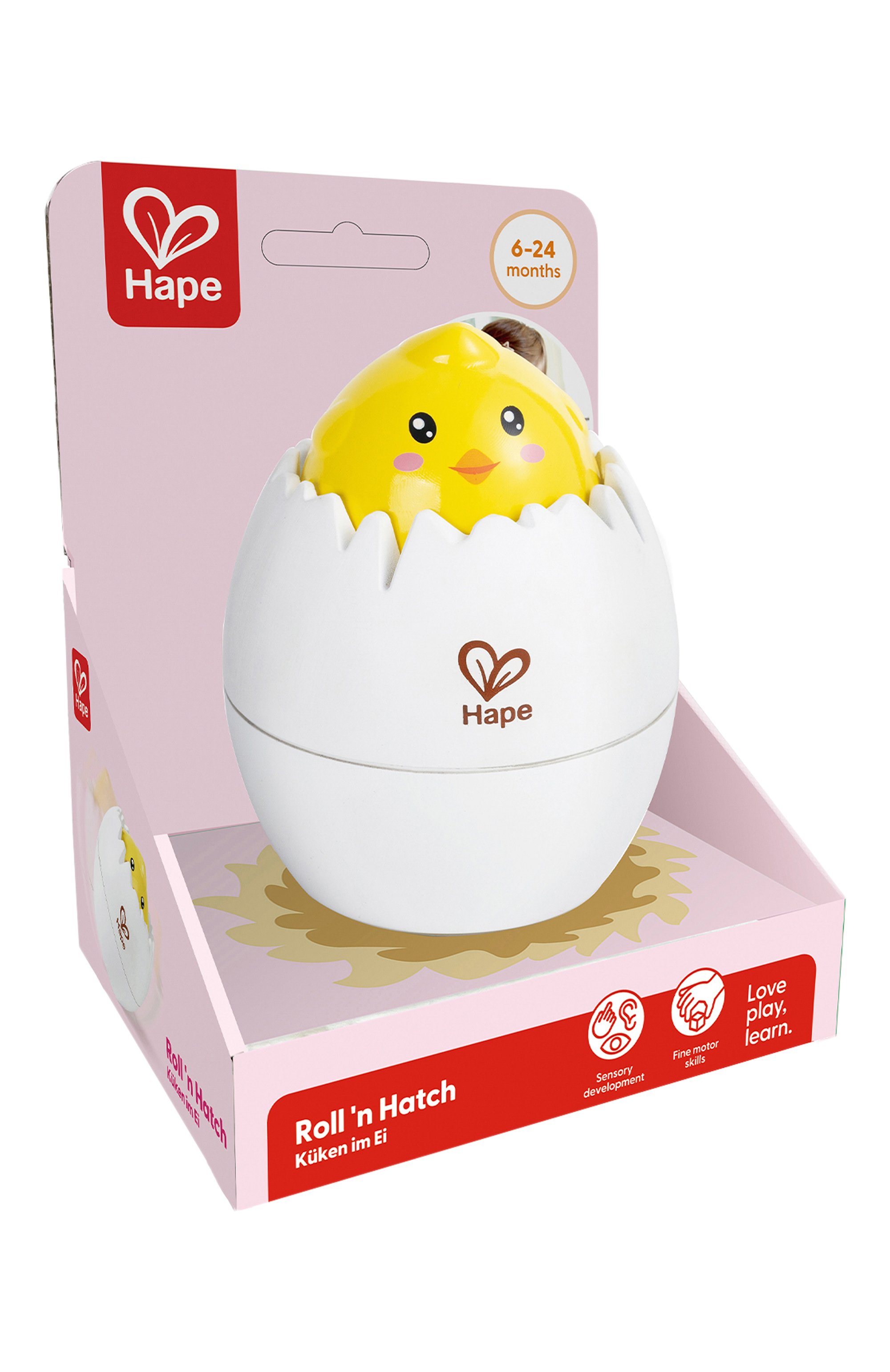 Развивающая игрушка-неваляшка цыпленок HAPE, арт. E0073_HP, фото 2