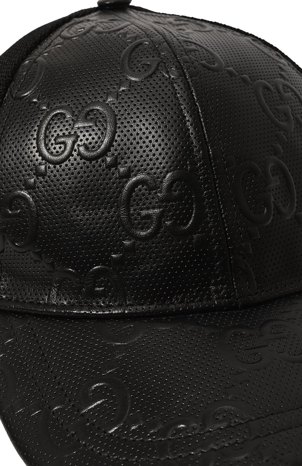 Комбинированная бейсболка GUCCI черного цвета по цене 64800 руб., арт. 627156 4HL03, фото 4 Комбинированная бейсболка GUCCI, арт. 627156 4HL03, фото 4