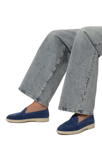 Замшевые лоферы SANTONI, арт. WUYG58856TISNPYL, фото 3