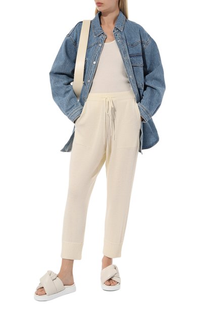 Кашемировая майка TEGIN кремового цвета по цене 24700 руб., арт. 2225-9915, фото 2 Кашемировая майка TEGIN, арт. 2225-9915, фото 2