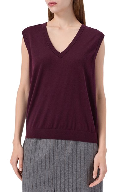 Жилет из шерсти и шелка 12 STOREEZ, арт. 134020, фото 3