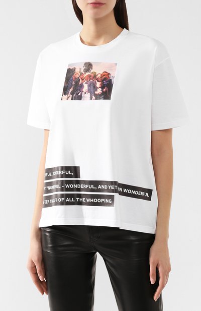 Хлопковая футболка BURBERRY, арт. 4560526, фото 3