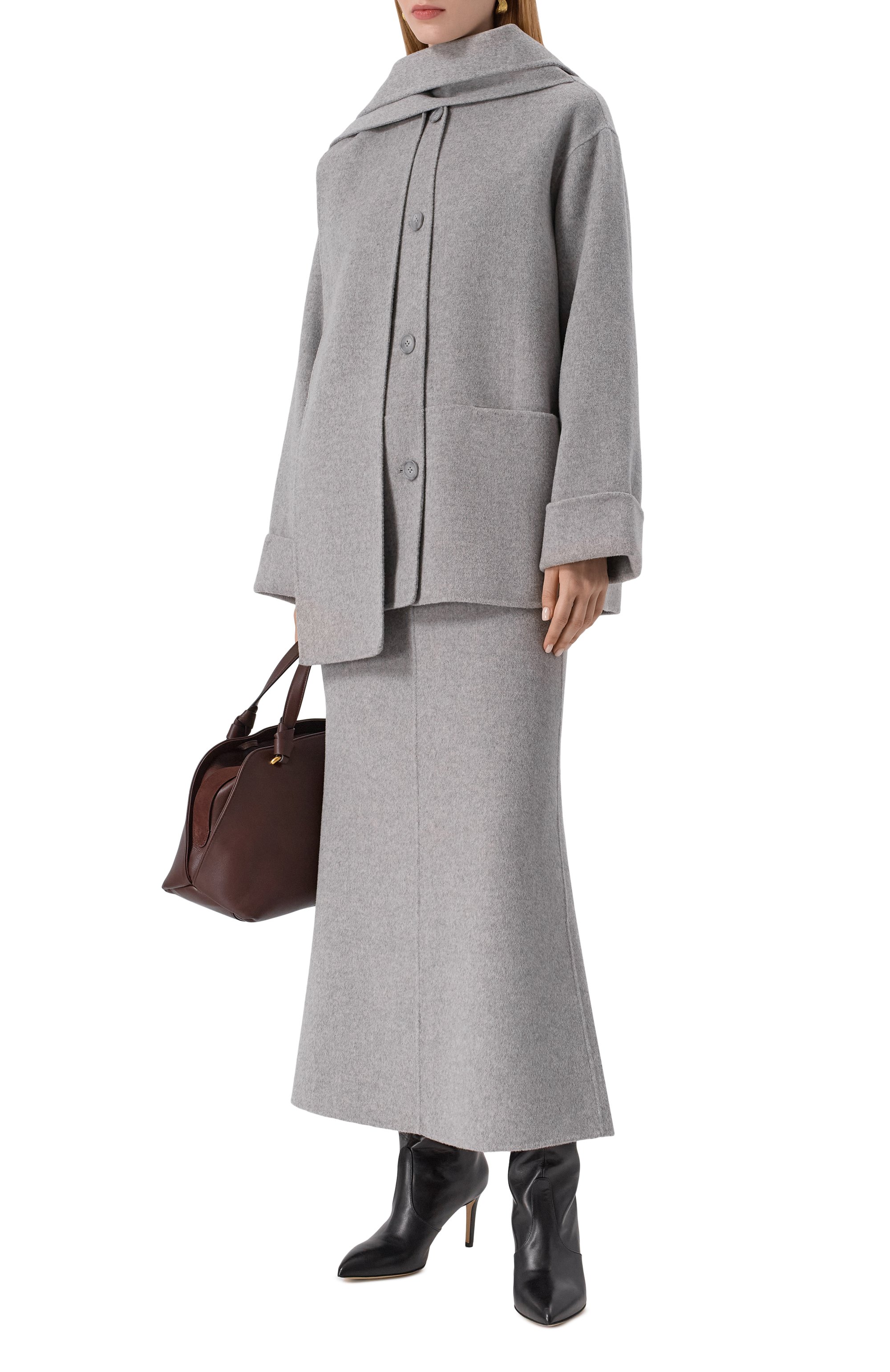 Шерстяное полупальто ERIKA CAVALLINI, арт. P5WW04, фото 2