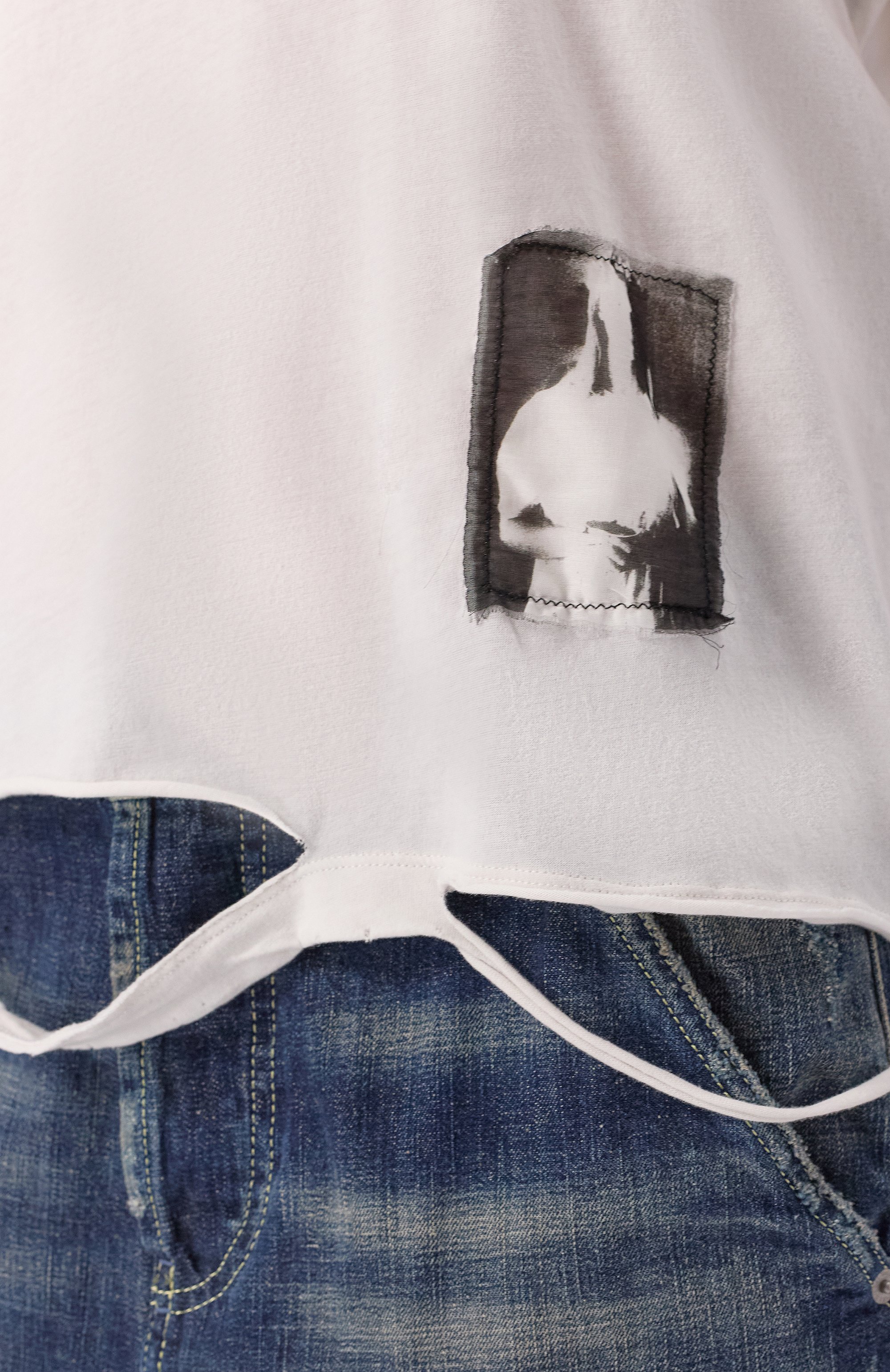 Хлопковая футболка ANN DEMEULEMEESTER, арт. B0012842/FA638, фото 5