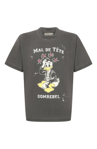 Мужская хлопковая футболка DOMREBEL, арт. M HEADACHE/T-SHIRT