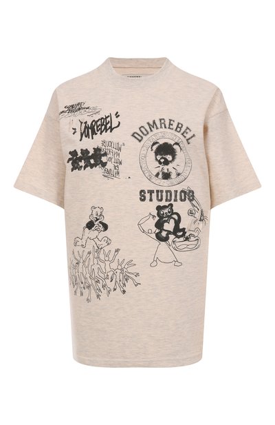 Женская хлопковая футболка DOMREBEL, арт. VARSITY BEAR T-SHIRT