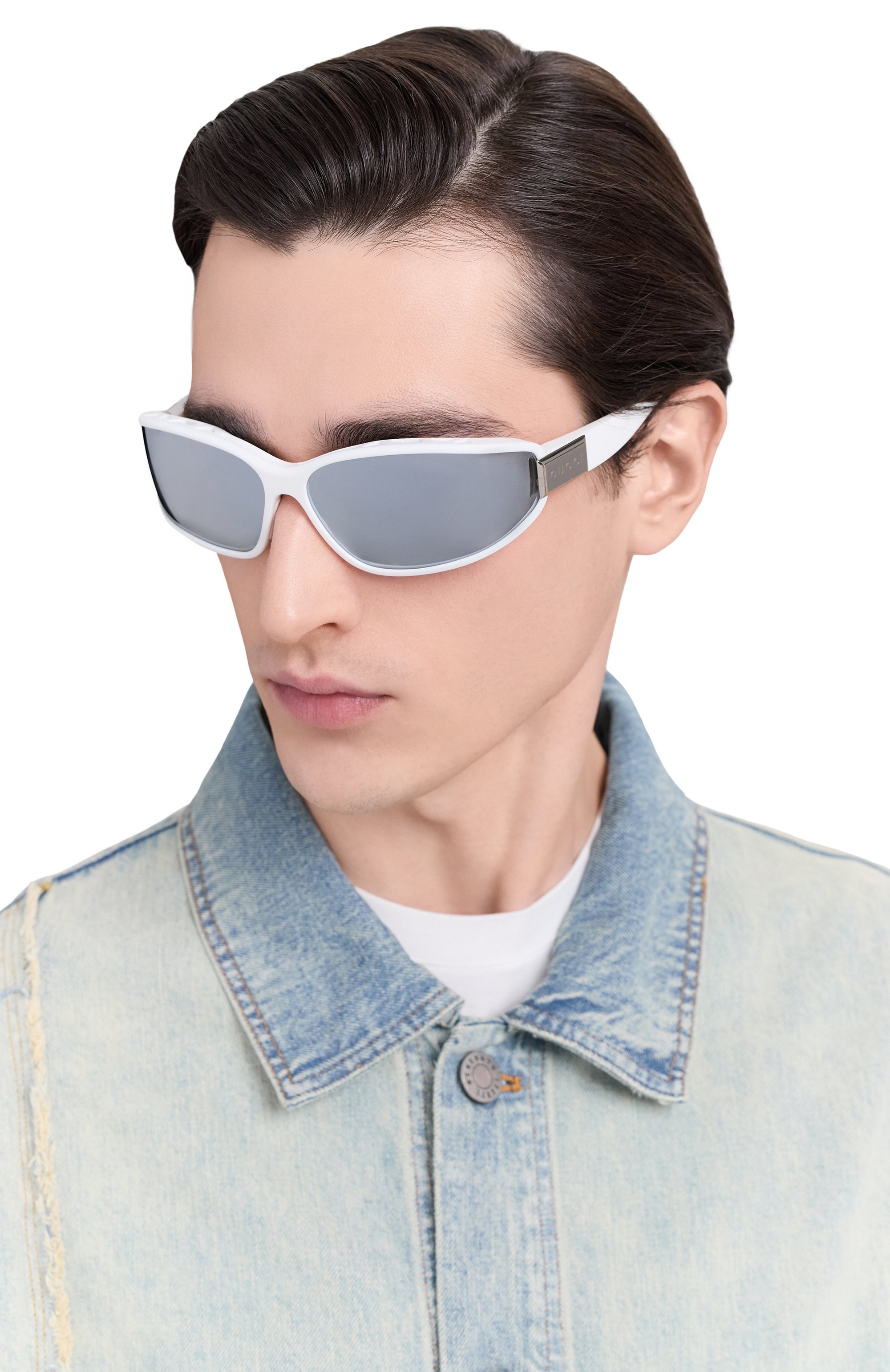 Солнцезащитные очки GUCCI белого цвета по цене 46350 руб., арт. GG2011S 003, фото 2 Солнцезащитные очки GUCCI, арт. GG2011S 003, фото 2