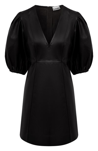 Женское кожа ное платье GANNI, арт. F5579