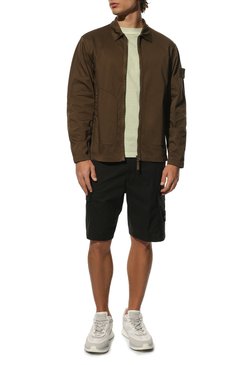 Мужская куртка STONE ISLAND коричневого цвета, арт. 7615112F2 | Фото 2 (Рукава: Длинные; Длина (верхняя одежда): Короткие; Материал внешний: Хлопок, Лиоцелл, Растительное волокно; Кросс-КТ: Куртка, Ветровки, Легкие; Стили: Кэжуэл; Материал сплава: Проставлено; Драгоценные камни: Проставлено)