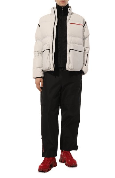 Кроссовки cloudbust thunder PRADA красного цвета по цене 89000 руб., арт. 2EG293-3KZU-F0LXN, фото 2 Кроссовки cloudbust thunder PRADA, арт. 2EG293-3KZU-F0LXN, фото 2