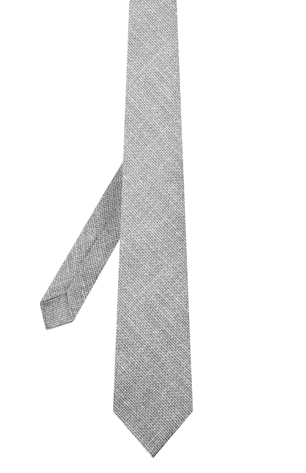 Шелковый галстук KITON серого цвета по цене 29350 руб., арт. UCRVKLC01H83, фото 3 Шелковый галстук KITON, арт. UCRVKLC01H83, фото 3