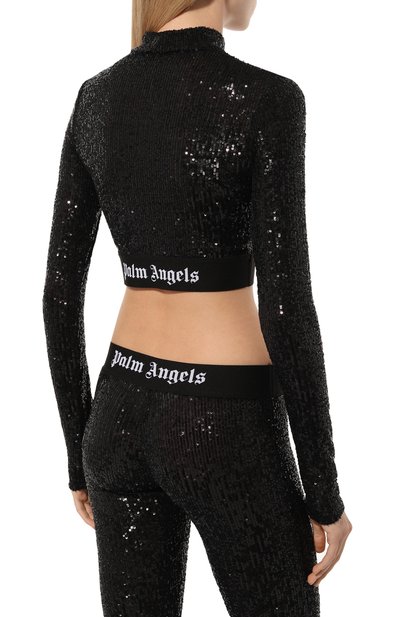Топ с отделкой пайетками PALM ANGELS, арт. PWAD067F24FAB002, фото 4
