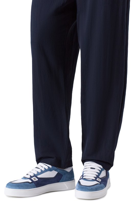 Кожаные кеды Artioli 0S590/SUEDE/VITELL0 Голубой  0S590/SUEDE/VITELL0 Фото 3