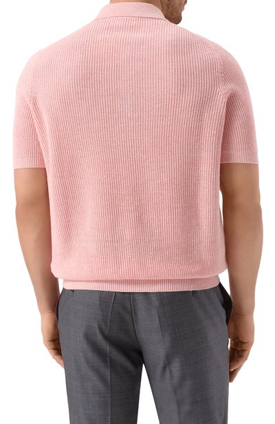 Поло изо льна и хлопка BRUNELLO CUCINELLI, арт. M2L707715, фото 4