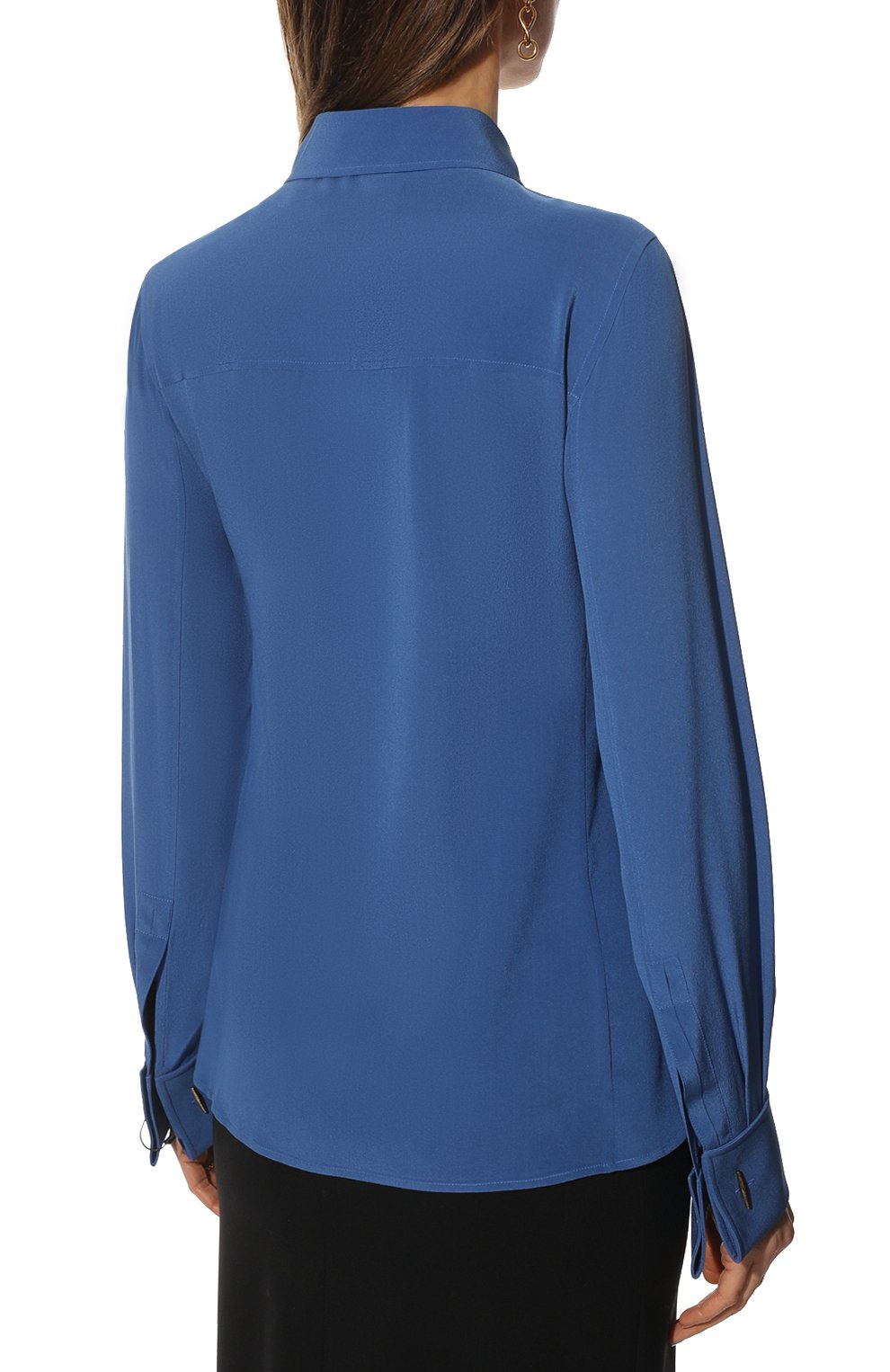 Шелковая рубашка SAINT LAURENT, арт. 690774/Y100W, фото 4