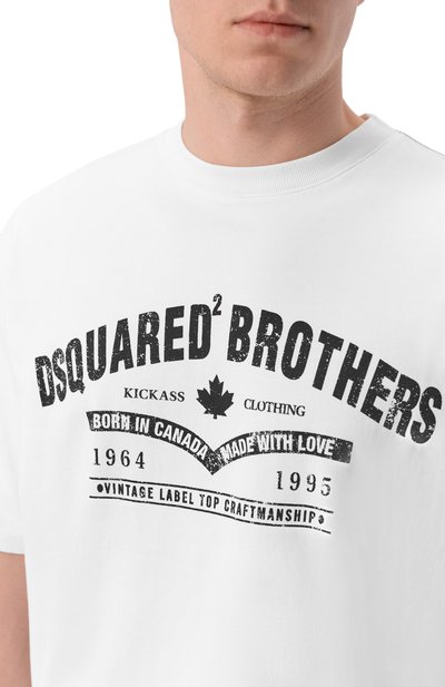 Хлопковая футболка DSQUARED2, арт. S74GD1599/D20106, фото 5