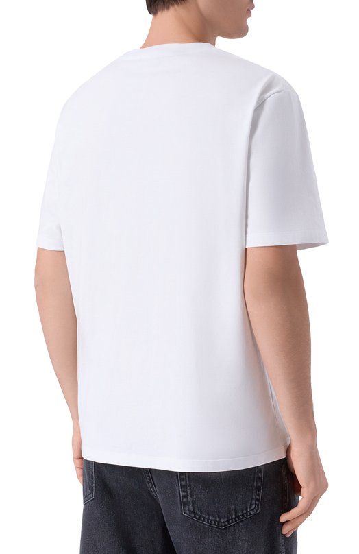 Хлопковая футболка Balmain FH0EG000/BD29 Белый  FH0EG000/BD29 Фото 4