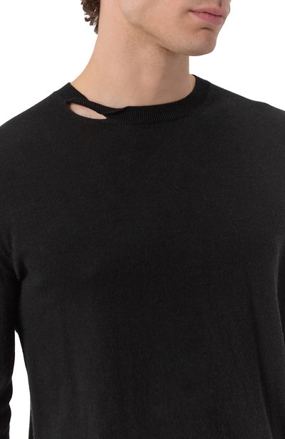 Джемпер из хлопка и кашемира ANN DEMEULEMEESTER, арт. B0012481/KN054, фото 5