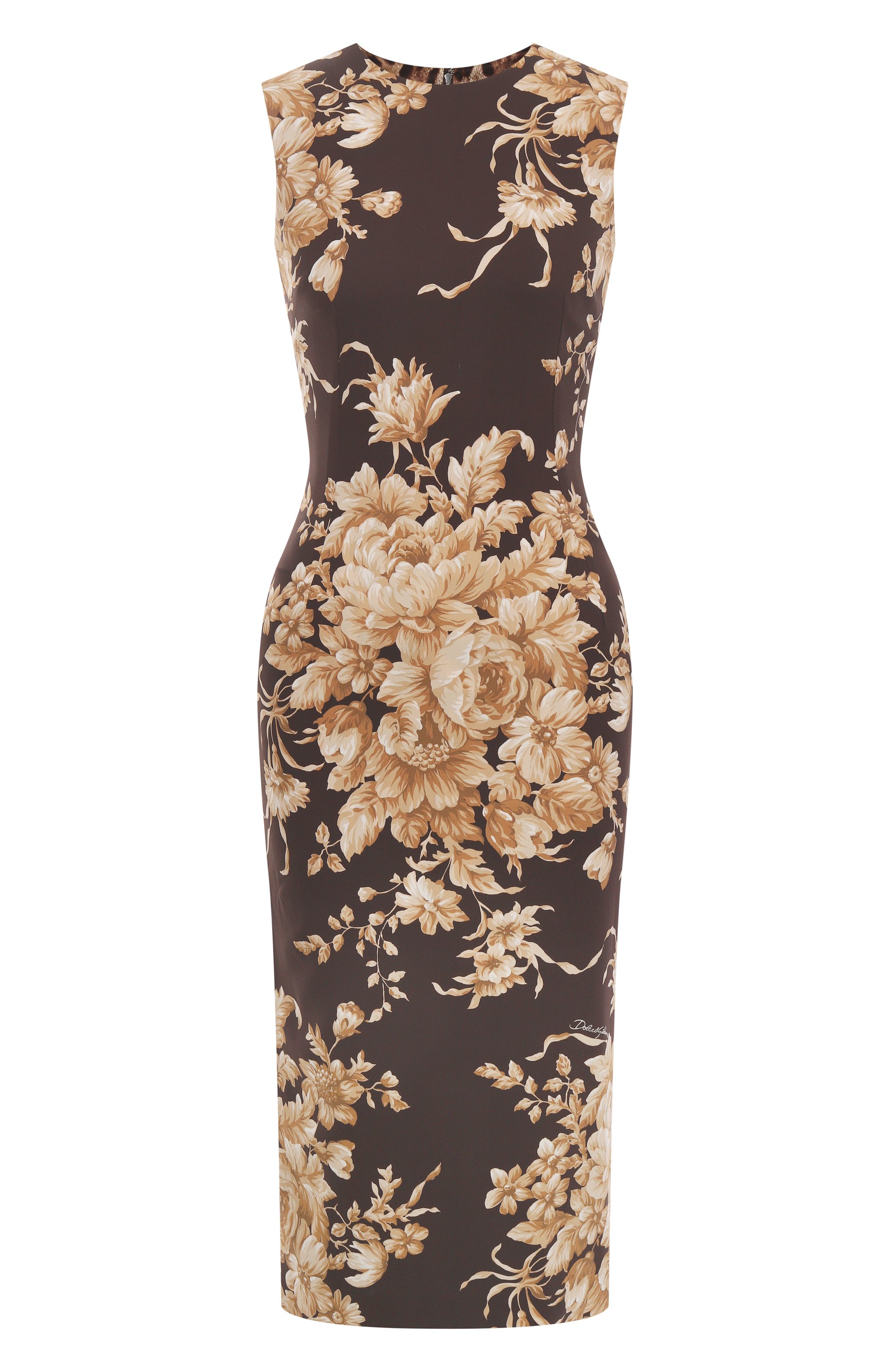 Шелковое платье DOLCE & GABBANA, �арт. F6GAST/FSA7Y, фото 1