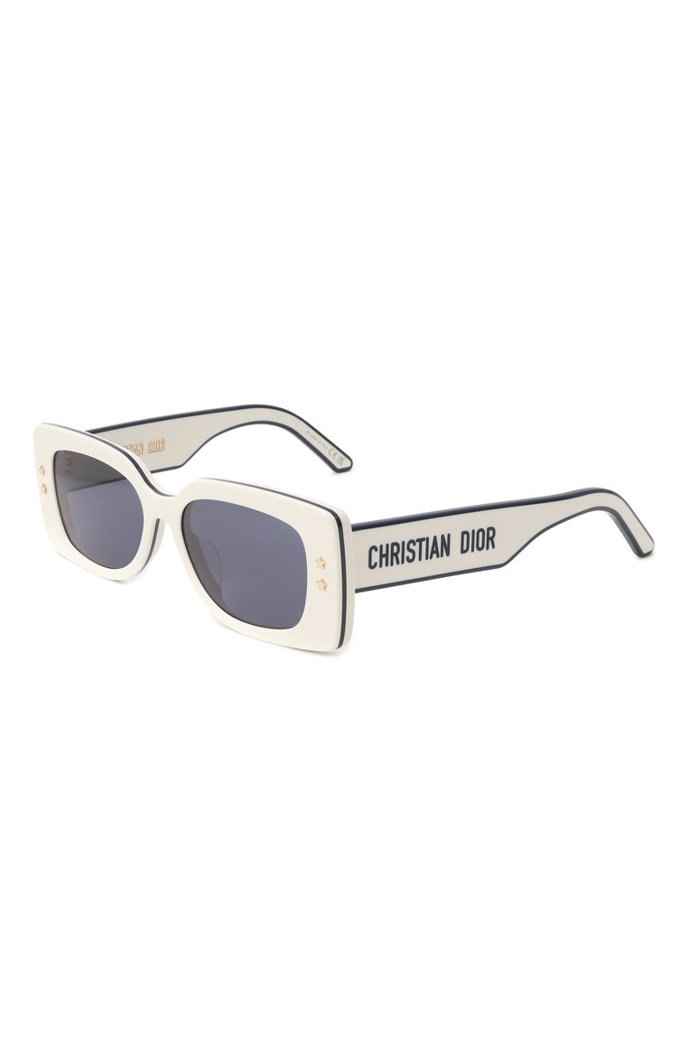 Женские солнцезащитные очки DIOR EYEWEAR белого цвета, арт. DI0RPACIFIC S1U 95B0 | Фото 1 (Нос: Не проставлено; Региональные ограничения белый список (Axapta Mercury): Не проставлено; Тип очков: С/з; Материал: Пластик; Оптика Гендер: оптика-женское; Очки форма: Прямоугольные)