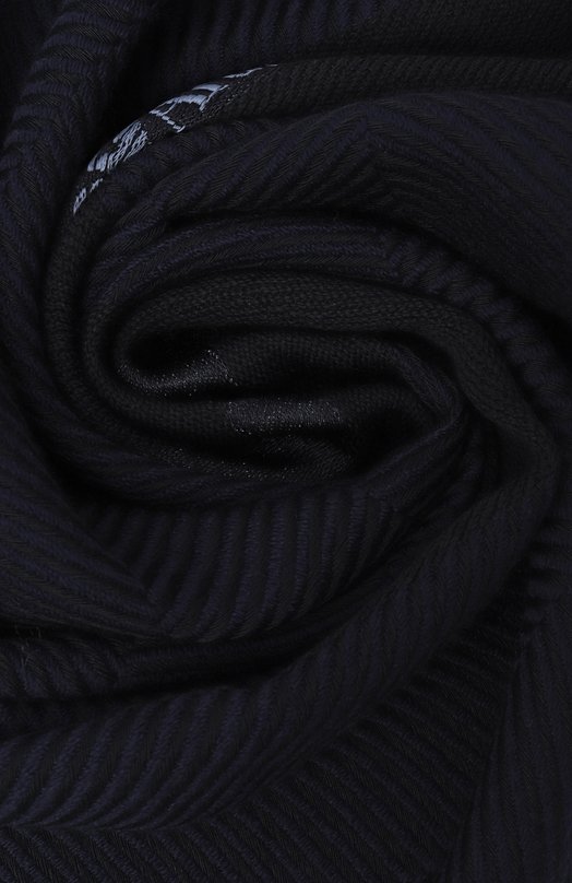 Шарф из шерсти и шелка Emporio Armani EM005050/AF24506 Синий  EM005050/AF24506 Фото 3